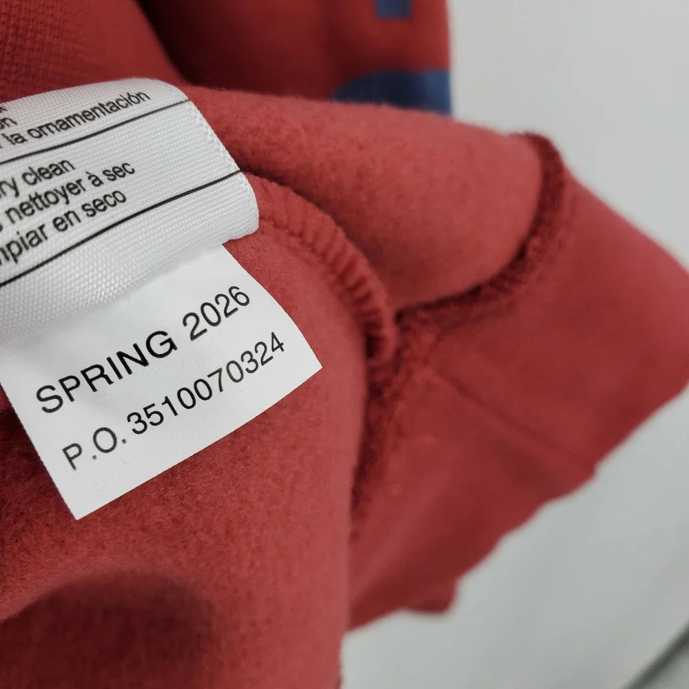 Carhartt Mens‎ Loose Fit Midweight Logo Sleeve Hoodie Terracotta Red XL Workwear